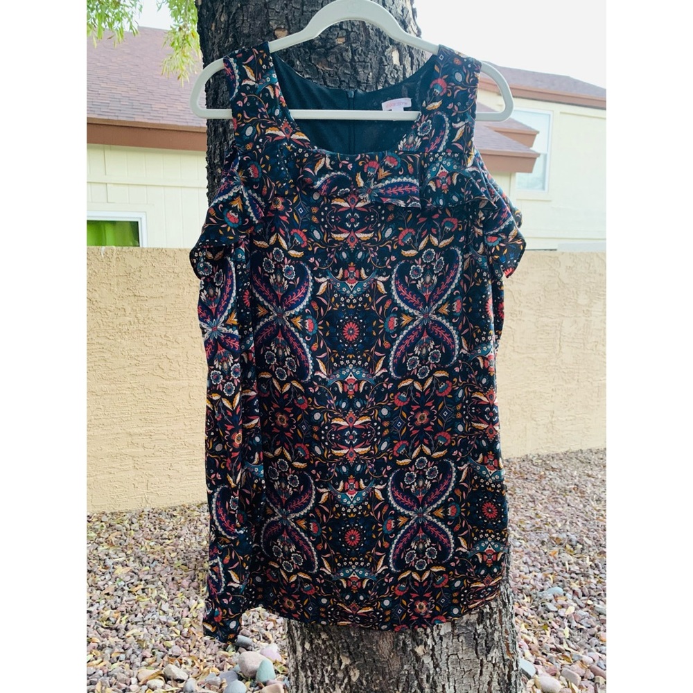 Xhilaration Long-Sleeved Cold Shoulder Dress